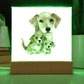 Dog Mom (Watercolor) 02 - Square Acrylic Plaque