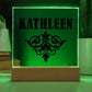 Kathleen v01 - Square Acrylic Plaque