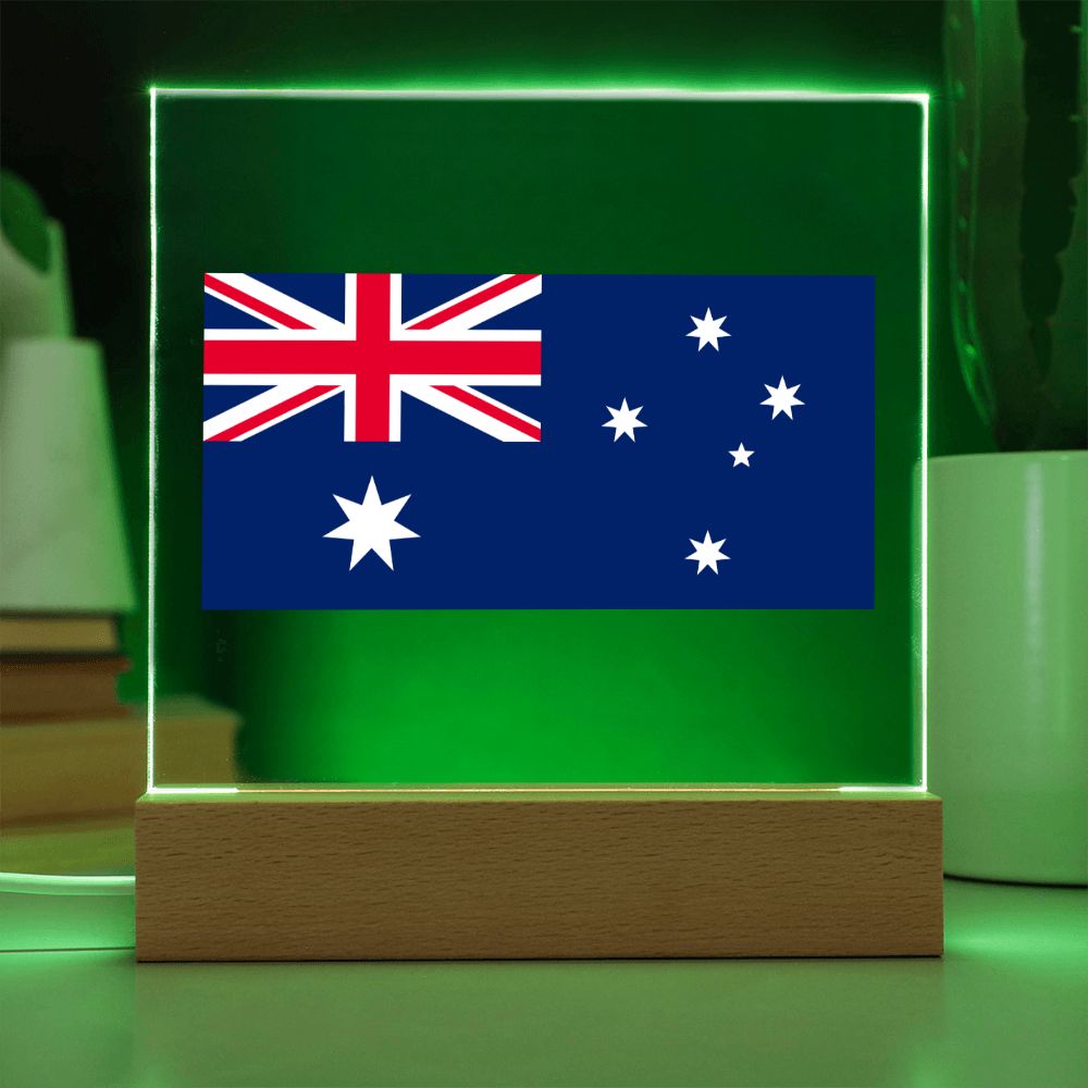 Australian Flag - Square Acrylic Plaque