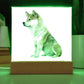 Dog Lover Collection (Watercolor) 02 - Square Acrylic Plaque