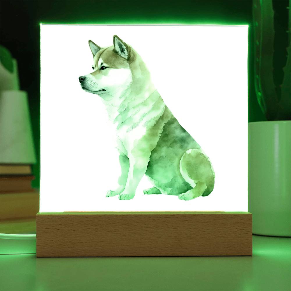 Dog Lover Collection (Watercolor) 02 - Square Acrylic Plaque