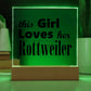 Rottweiler - Square Acrylic Plaque