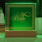 Bride (Gold) - Square Acrylic Plaque