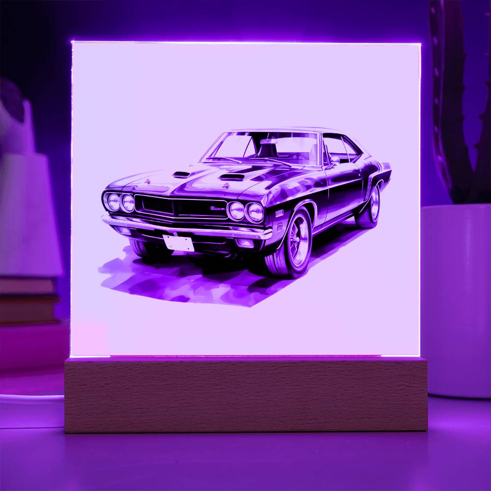 Muscle Car 10 - Square Acrylic Plaque