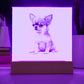 Dog Lover Collection (Watercolor) 05 - Square Acrylic Plaque