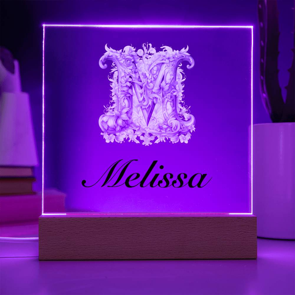 Melissa 01 - Square Acrylic Plaque