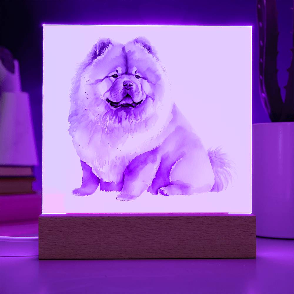 Dog Lover Collection (Watercolor) 06 - Square Acrylic Plaque