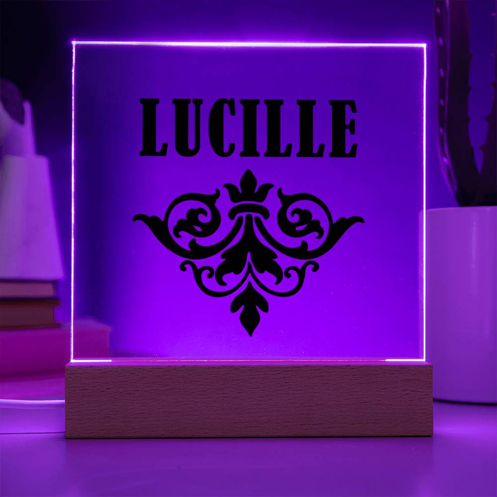 Lucille v01 - Square Acrylic Plaque