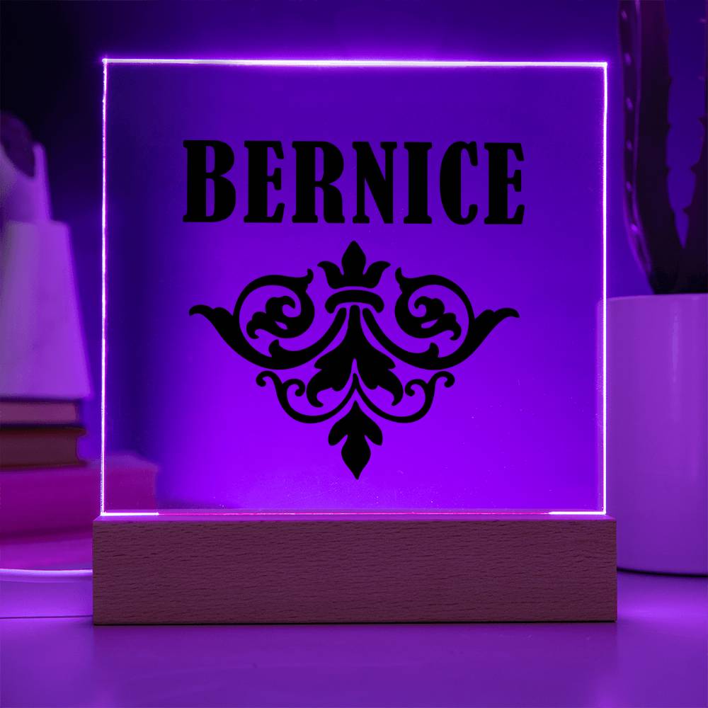 Bernice v01 - Square Acrylic Plaque