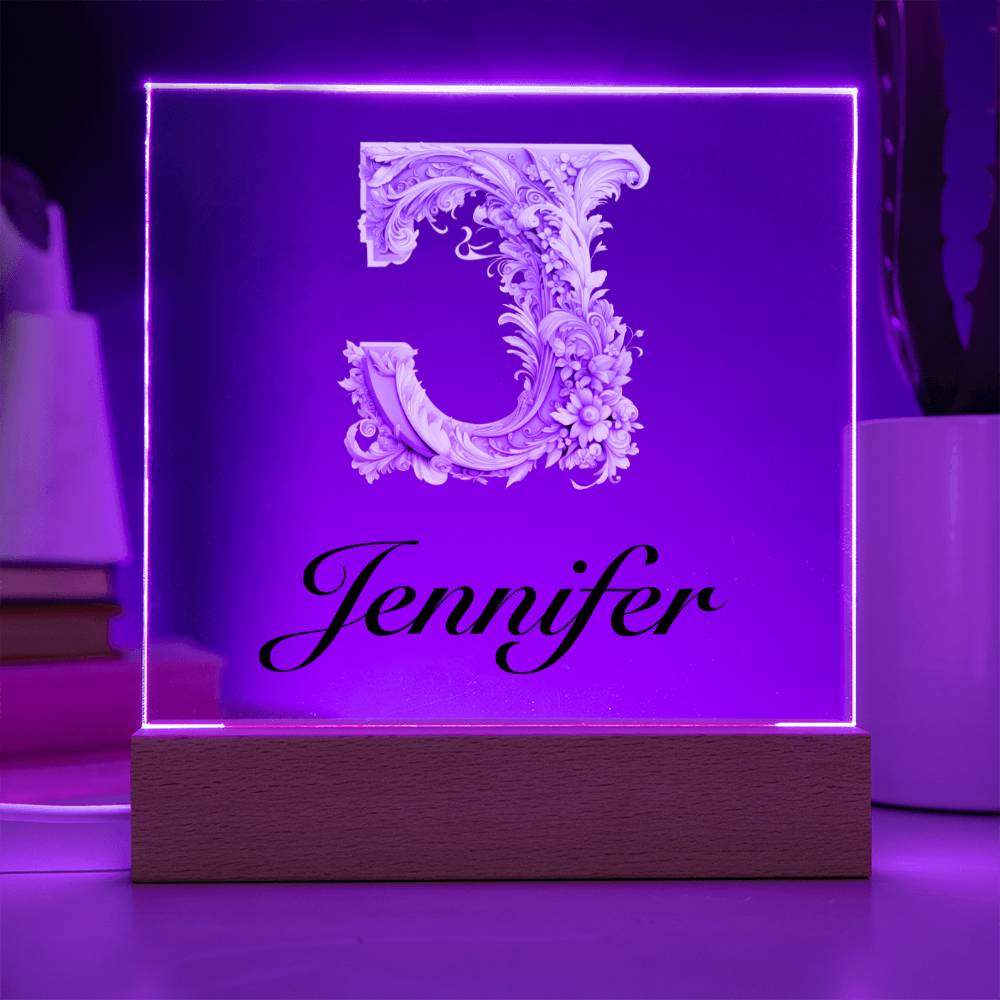 Jennifer 01 - Square Acrylic Plaque