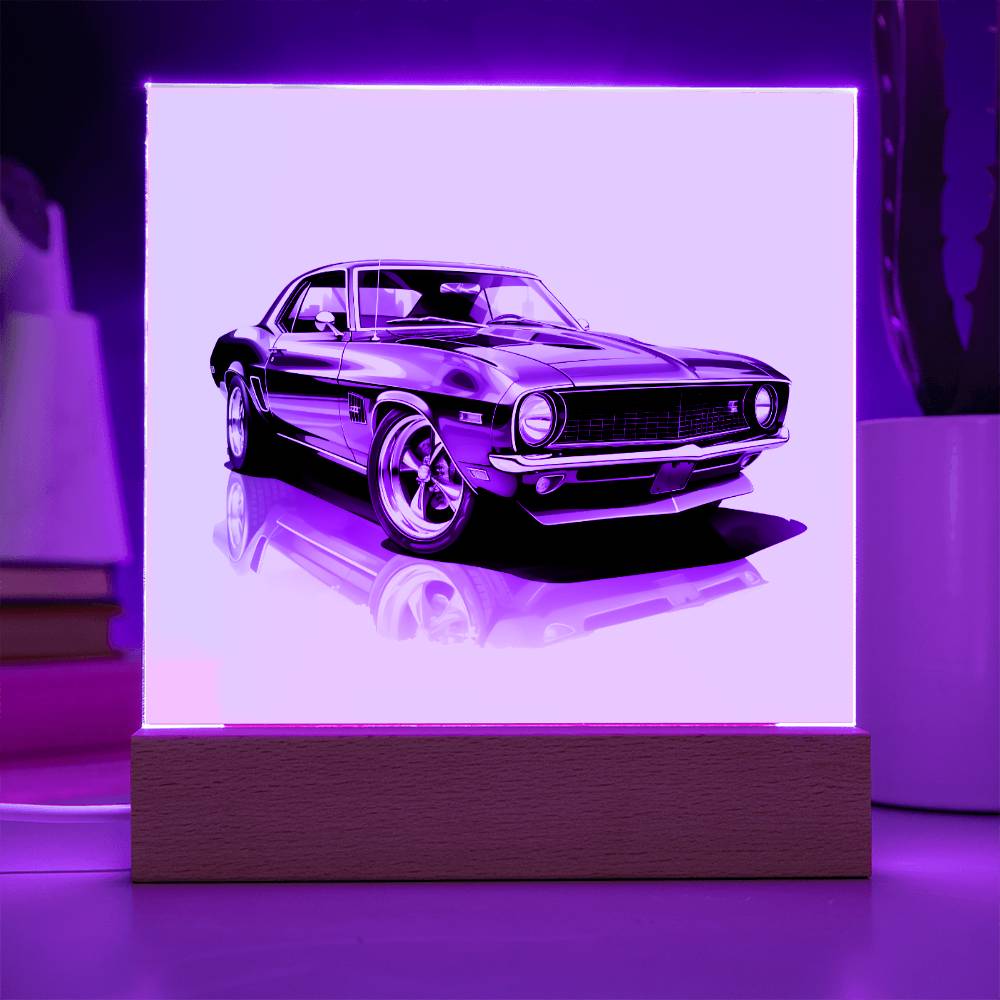 Muscle Car 11 - Square Acrylic Plaque