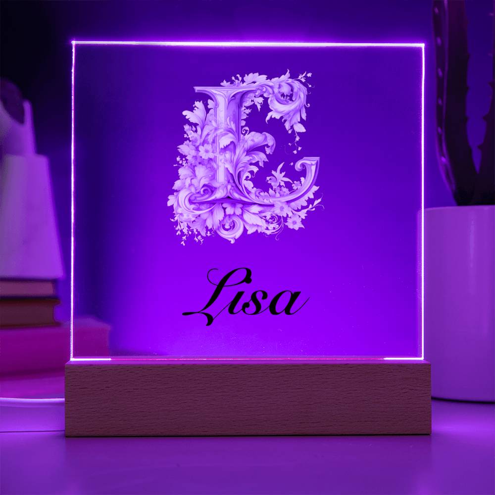 Lisa 01 - Square Acrylic Plaque