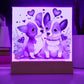 Cute Dogs In Love (Watercolor) 11 - Square Acrylic Plaque