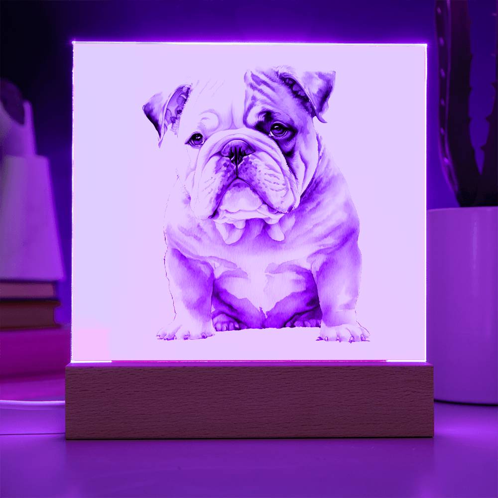 Dog Lover Collection (Watercolor) 09 - Square Acrylic Plaque