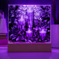 Christmas Stained Glass Design 001 - Square Acrylic Plaque