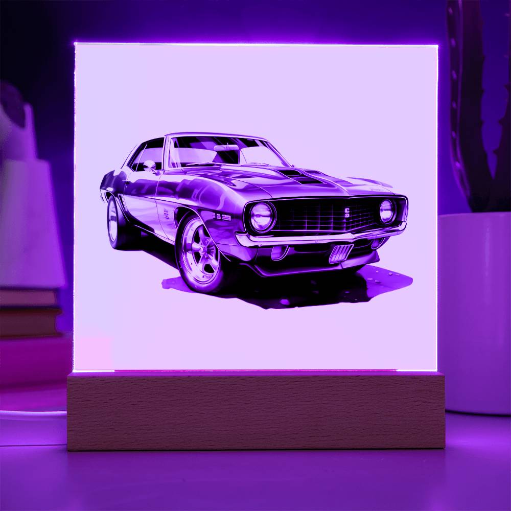 Muscle Car 09 - Square Acrylic Plaque