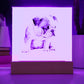 Dog Lover Collection (Watercolor) 03 - Square Acrylic Plaque