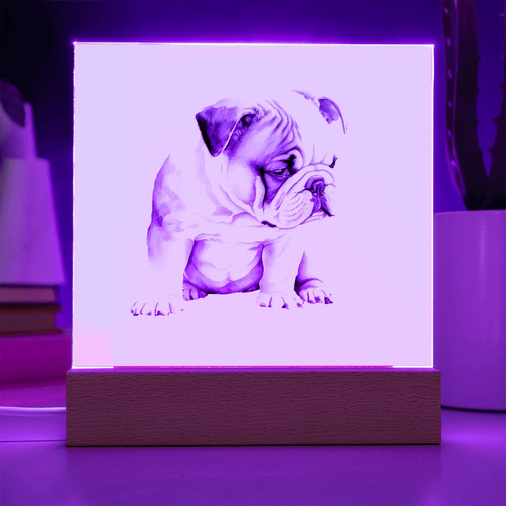 Dog Lover Collection (Watercolor) 03 - Square Acrylic Plaque