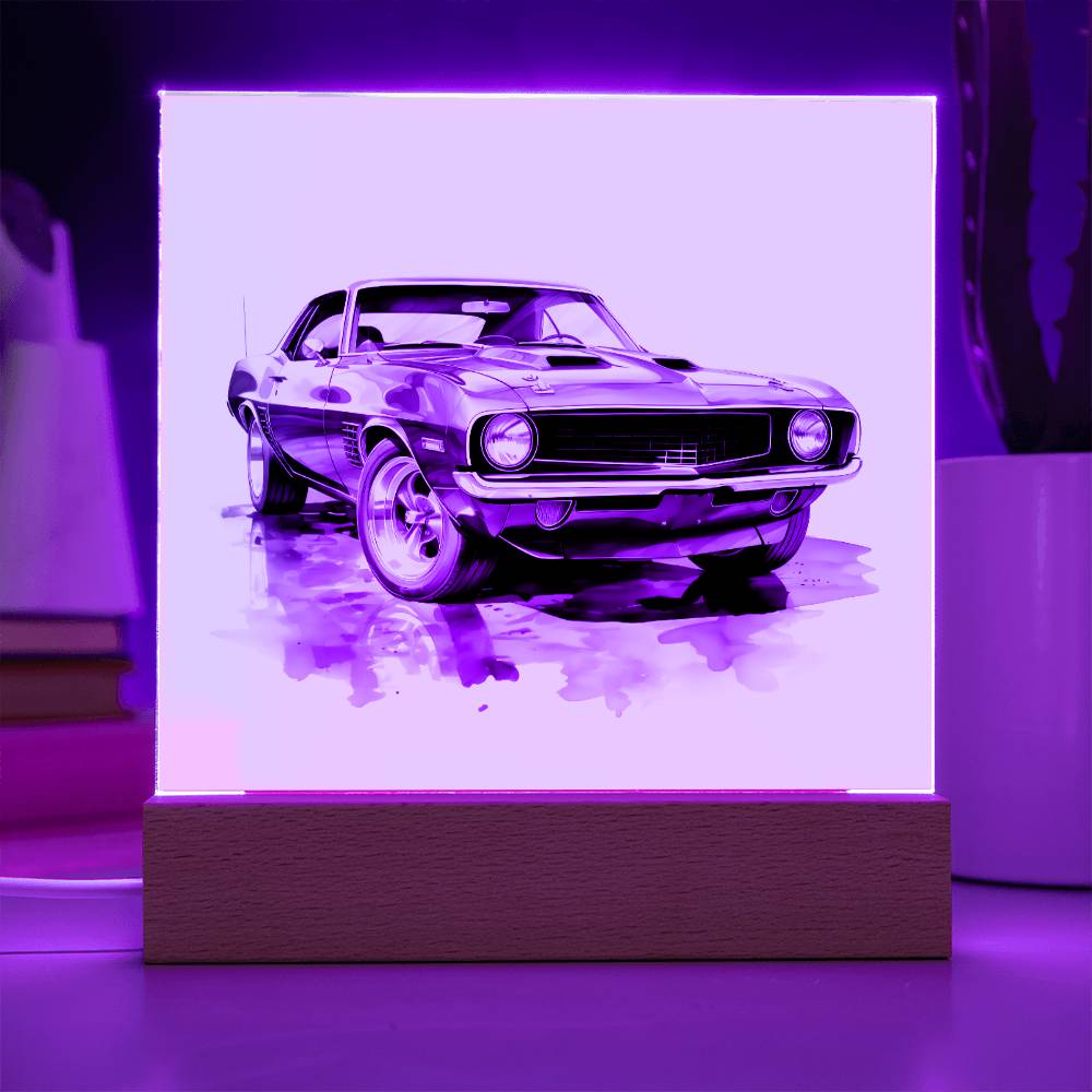 Muscle Car 12 - Square Acrylic Plaque