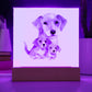 Dog Mom (Watercolor) 02 - Square Acrylic Plaque