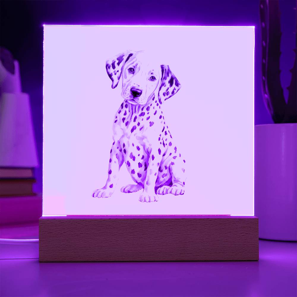 Dog Lover Collection (Watercolor) 08 - Square Acrylic Plaque