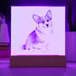 Dog Lover Collection (Watercolor) 01 - Square Acrylic Plaque