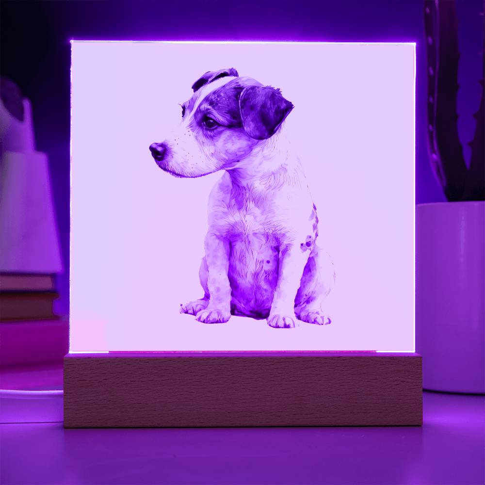 Dog Lover Collection (Watercolor) 10 - Square Acrylic Plaque
