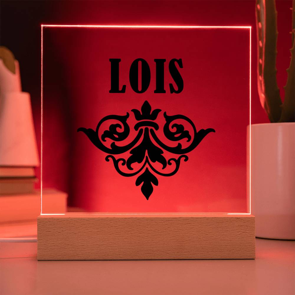 Lois v01 - Square Acrylic Plaque