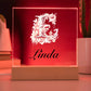 Linda 01 - Square Acrylic Plaque