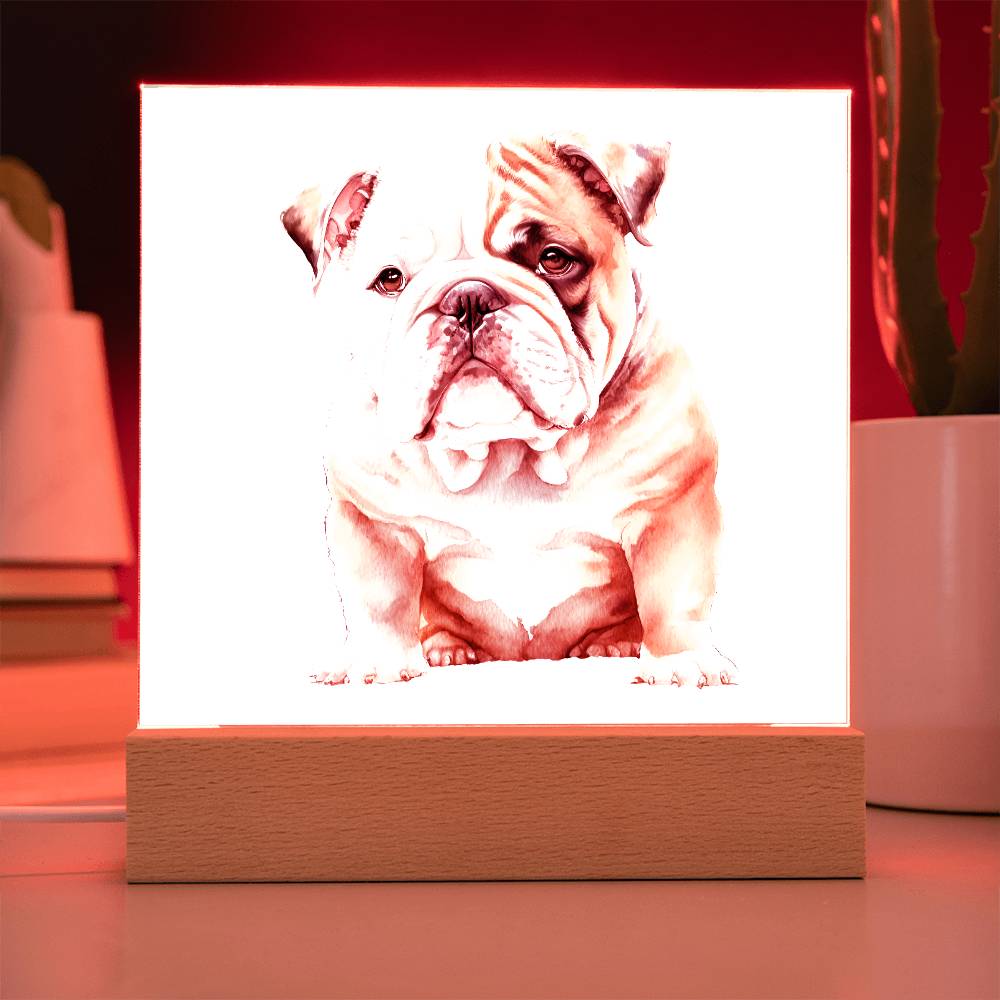 Dog Lover Collection (Watercolor) 09 - Square Acrylic Plaque