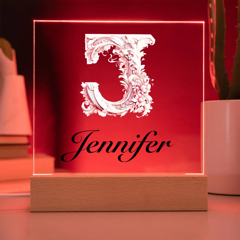 Jennifer 01 - Square Acrylic Plaque