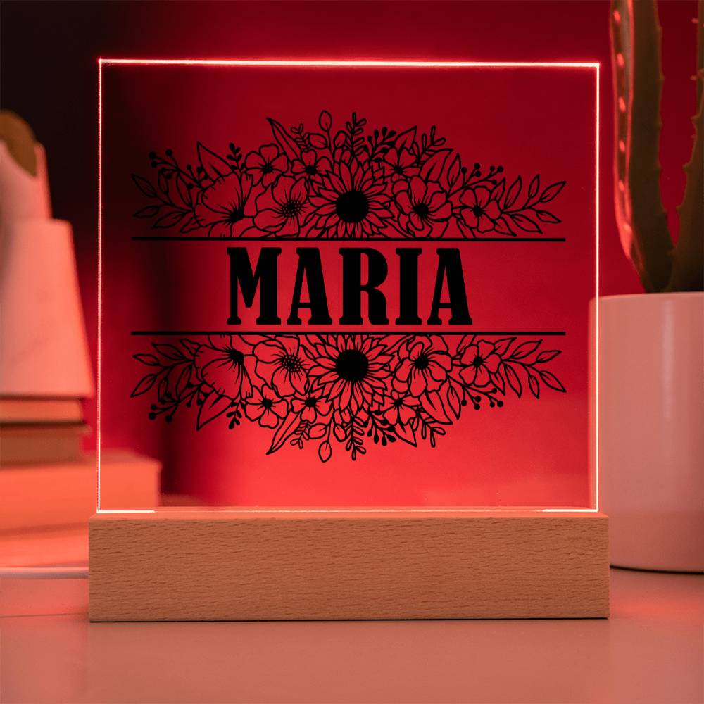 Maria v2 - Square Acrylic Plaque