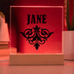 Jane v01 - Square Acrylic Plaque