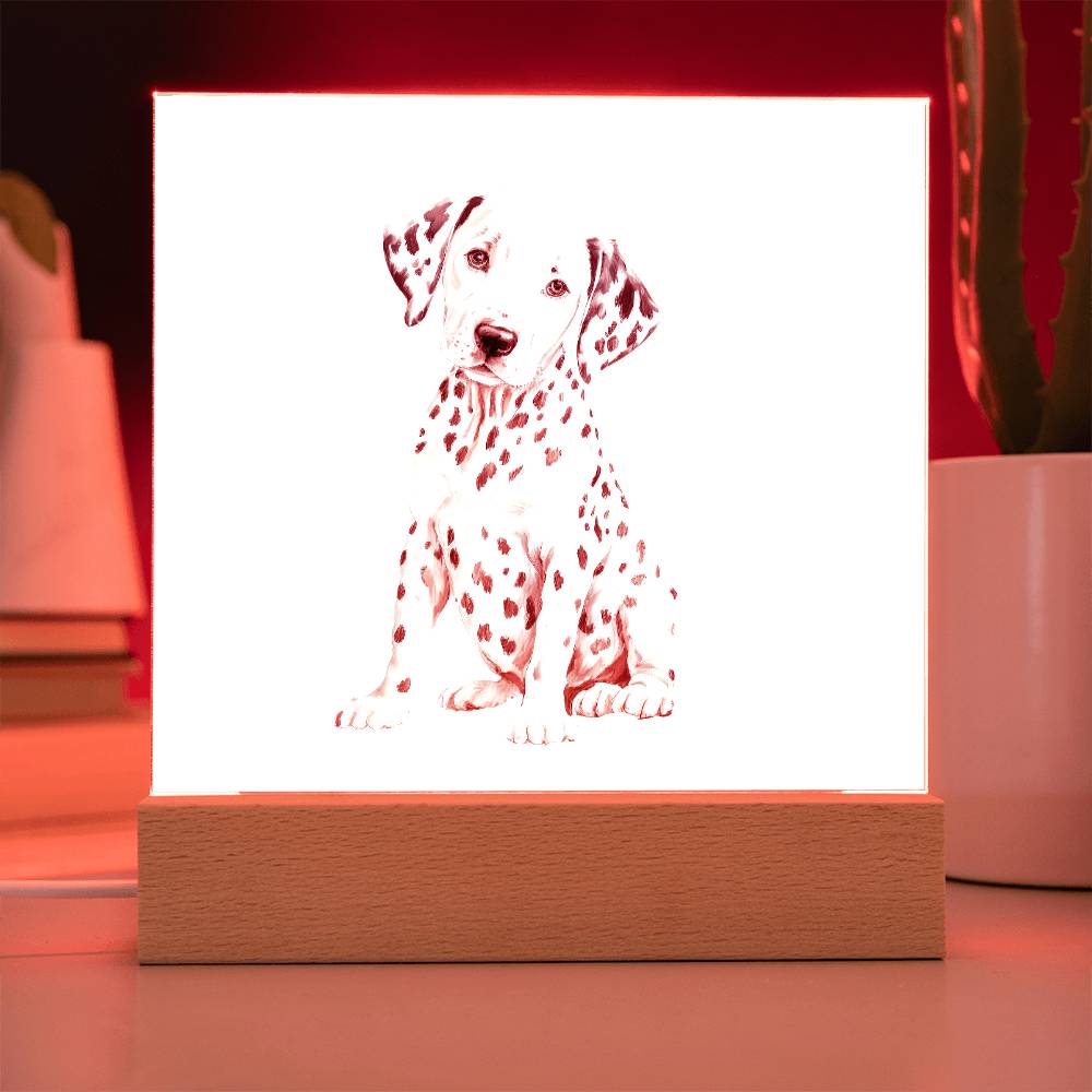 Dog Lover Collection (Watercolor) 08 - Square Acrylic Plaque