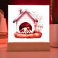 Dog Sleeping (Watercolor) 02 - Square Acrylic Plaque