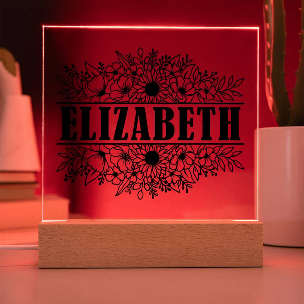 Elizabeth v2 - Square Acrylic Plaque