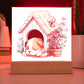 Dog Sleeping (Watercolor) 09 - Square Acrylic Plaque