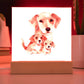 Dog Mom (Watercolor) 02 - Square Acrylic Plaque