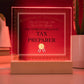 World's Greatest Tax Preparer - Square Acrylic Plaque