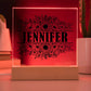 Jennifer v2 - Square Acrylic Plaque