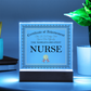 World's Greatest Nurse - Square Acrylic Plaque With LED Lights