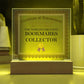 World's Greatest Bookmarks Collector - Square Acrylic Plaque With USB Corded LED Base