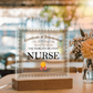 World's Greatest Nurse - Square Acrylic Plaque With LED Lights