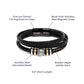 You Are My Heartbeat v2 - Men's "Love You Forever" Bracelet