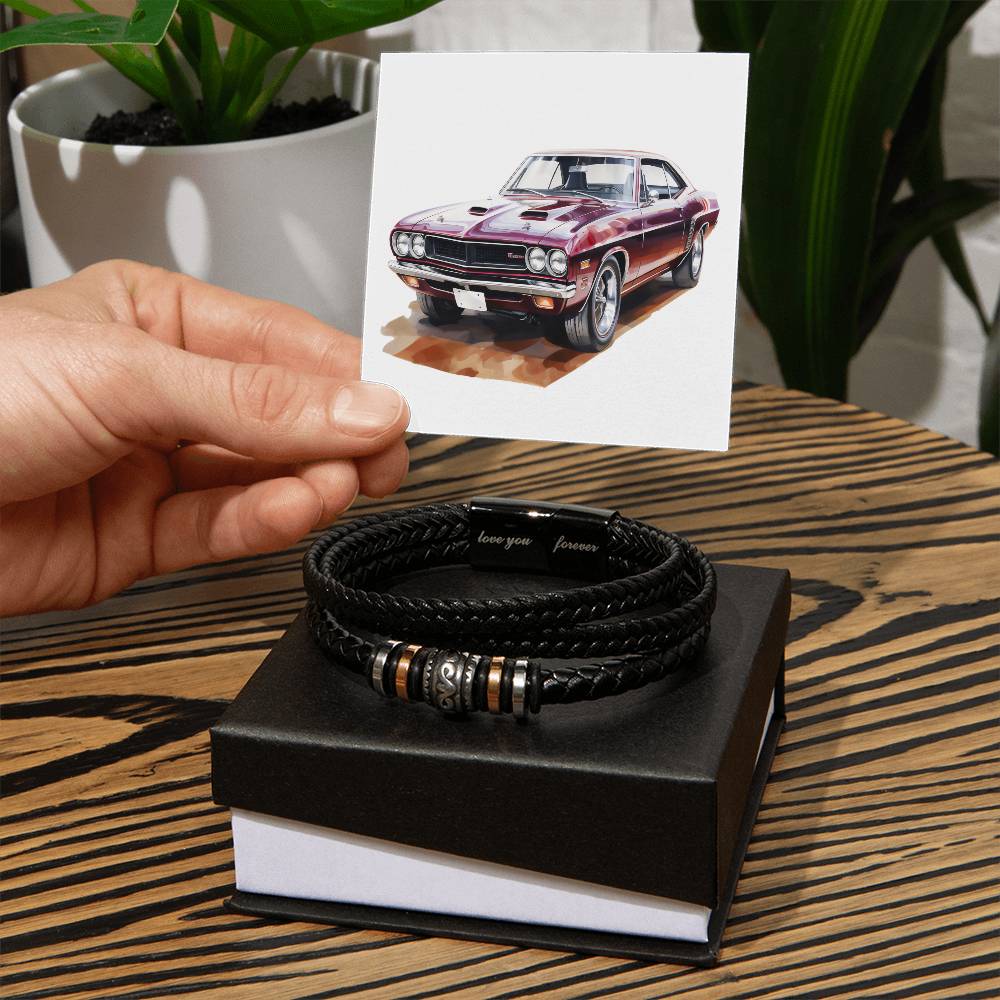 Muscle Car 10 - Men's "Love You Forever" Bracelet