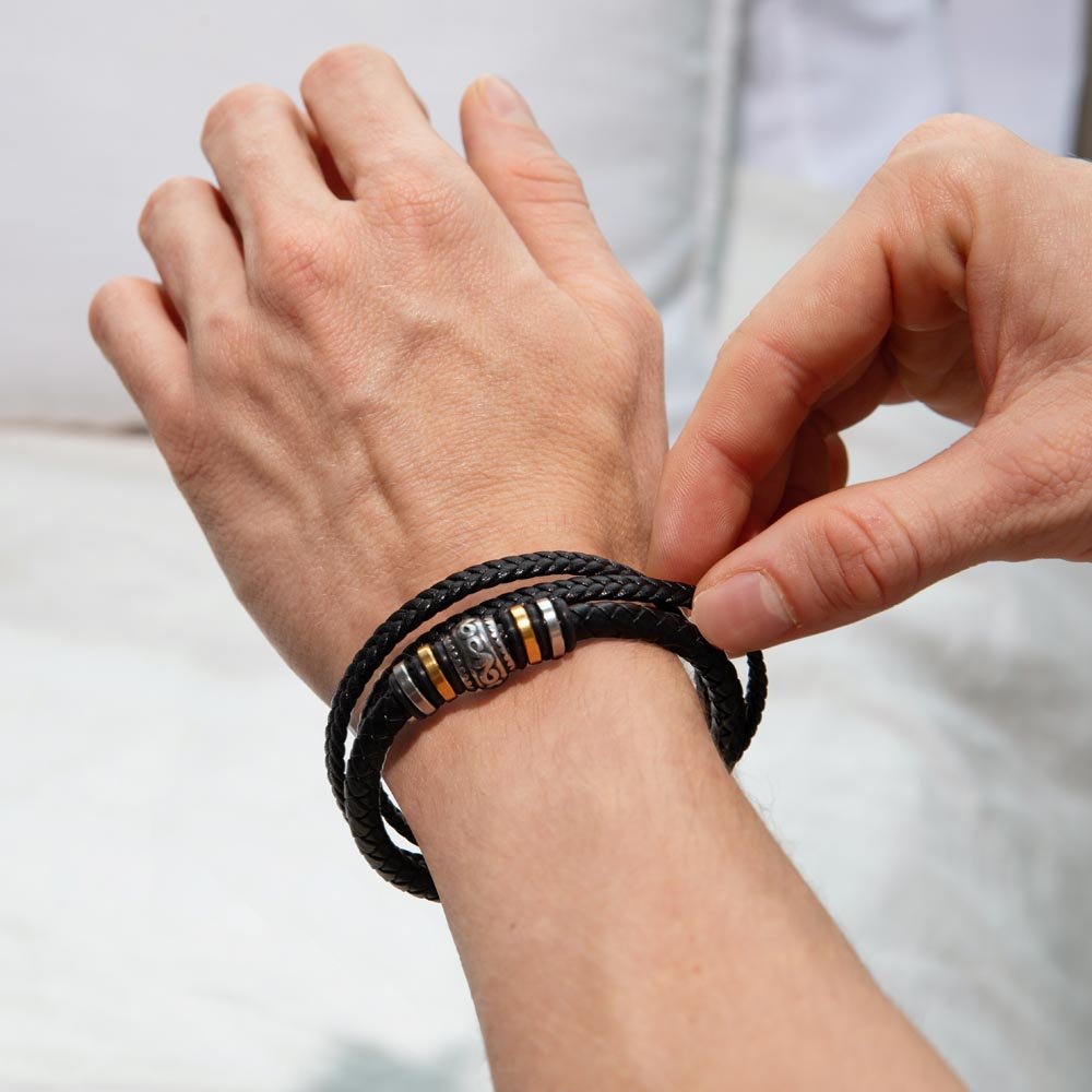 Happy Birthday Kenneth - Men's "Love You Forever" Bracelet