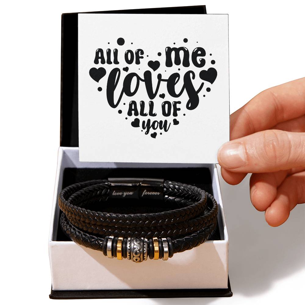 All of Me Loves All of You v2 - Men's "Love You Forever" Bracelet