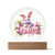 Happy Easter Bunny Sign 09 - Circle Acrylic Plaque