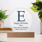 Happy Birthday Eric v03 - Circle Acrylic Plaque