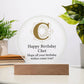 Happy Birthday Chet v01 - Circle Acrylic Plaque